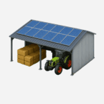 Hangar photovoltaïque agricole