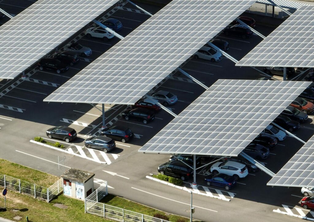 ombriere de parking photovoltaïque
